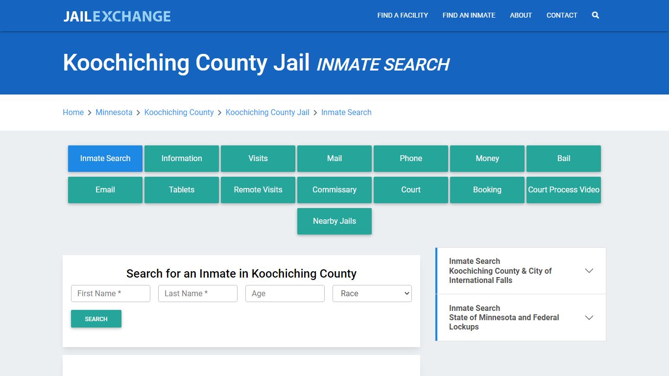 Koochiching County Jail, MN Inmate Search: Roster & Mugshots